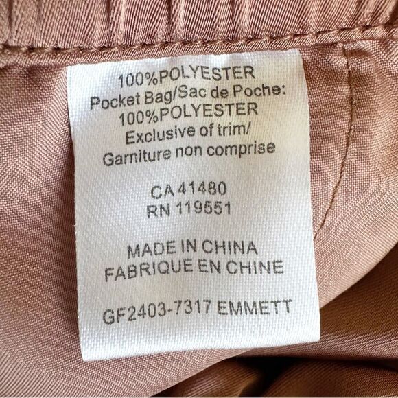 GENTLE FAWN Emmett Satin Cargo Pant in Chai Size Small - Picture 11 of 12